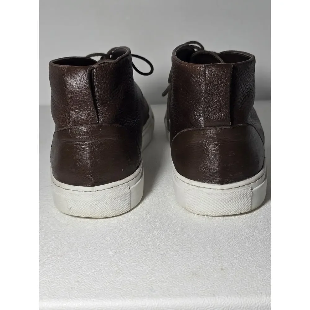 Adam Derrick To Boot New York Ankle Boots Cervo Leather Lace up Brown SZ 12